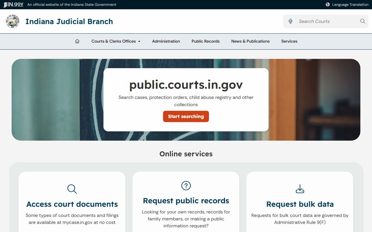 Johnson County Clerk public court records hub