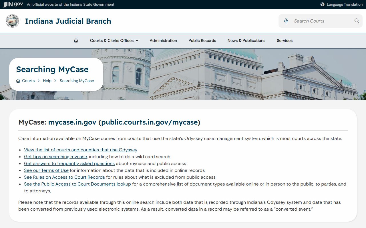 Johnson County court records MyCase help and document access
