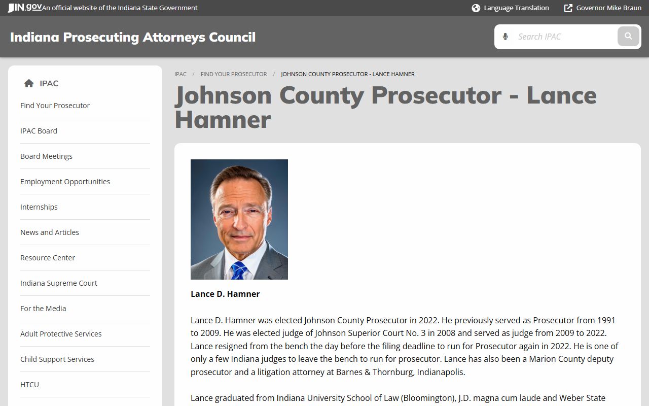 Johnson County criminal court records prosecutor filing role