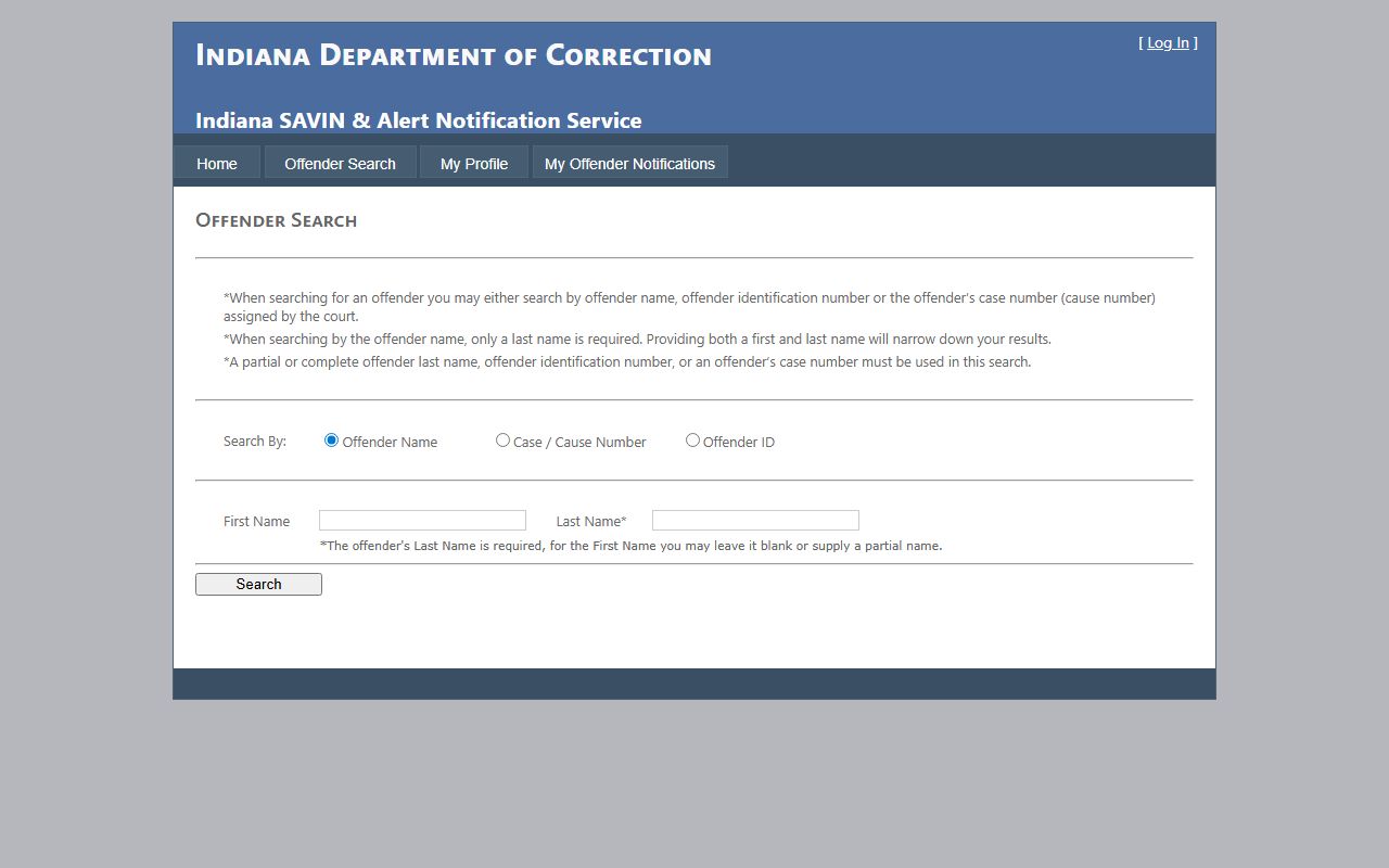 Johnson County warrant records Indiana SAVIN offender search